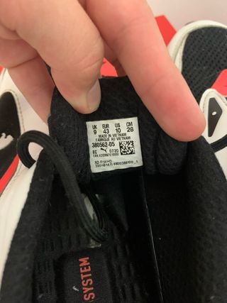 Zapatillas Puma RS-System Naranja Blanco