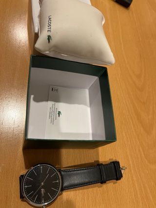 Reloj Lacoste Negro y Plateado