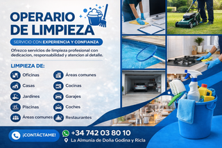 Operario de limpieza