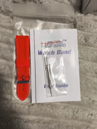 Pulseira Silicone VIN BAND 24mm Laranja