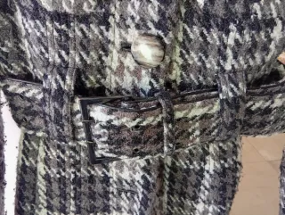 Elegante abrigo Zara pata de gallo T.34