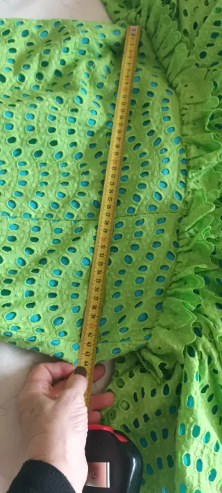 Vestido Flamenca Verde lima y azul talla 40