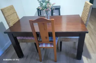Mesa Comedor Extensible Madera