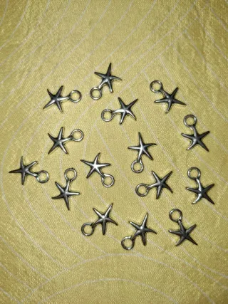 Dijes de Estrella Metal Plata