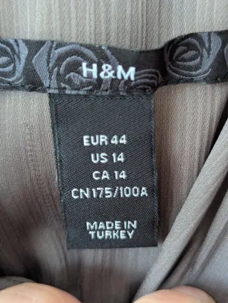 Vestido largo gris corte imperio