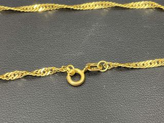 cadena oro 18k 24cm