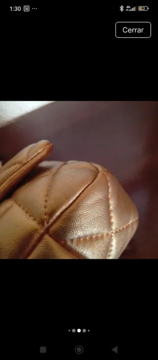 Bolso Purificación García Piel Dorado