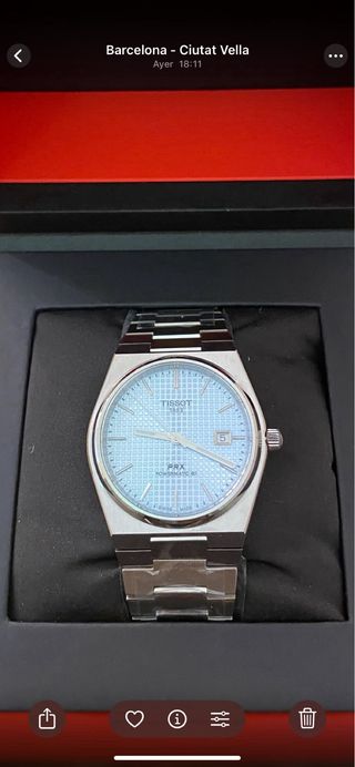 Tissot PRX Powermatic 80 Ice Blue, Automático