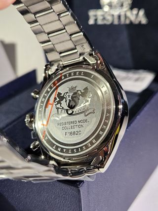 Orologio Festina Cronografo Nero Argento