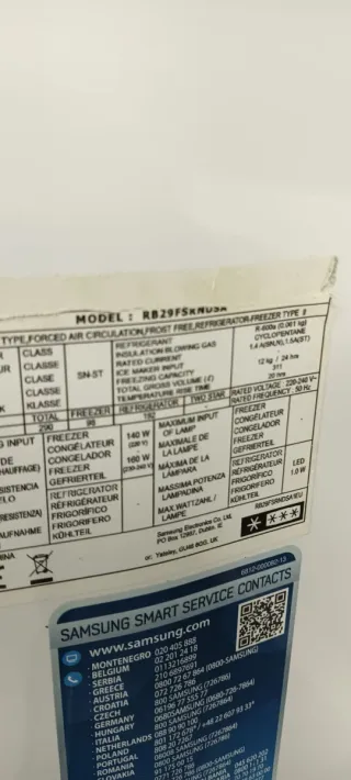 NEVERA SAMSUNG ACERO INOXIDABLE NO FROST ENERGÍA +