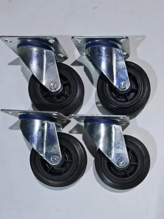 Lote 4 Ruedas Grandes Negras