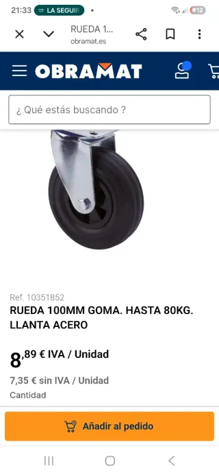 Lote 4 Ruedas Grandes Negras