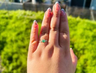 Anillo Plata 925 Esmeralda