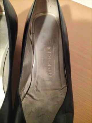 Zapatos Bruno Magli Piel Talla 39 Negros