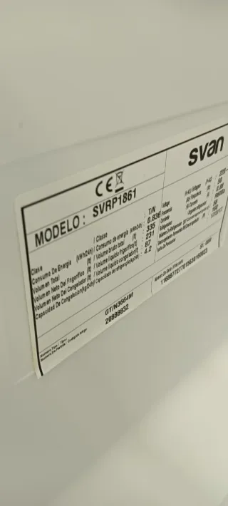 NEVERA COMBI SVAN NO FROST ENERGÍA A+