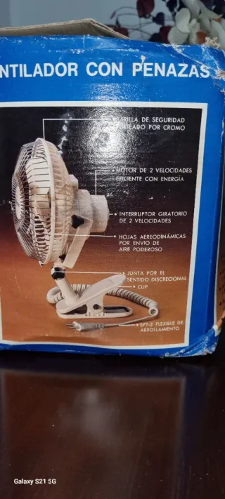 Ventilador Fujiyama Plata/Blanco