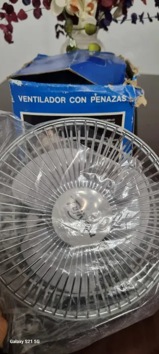 Ventilador Fujiyama Plata/Blanco
