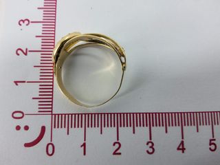 anillo oro 18k con piedra con amatista