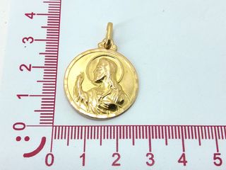 medalla oro 18k