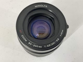 objetivo vintage minolta zoom 80-200mm 1:4.5-5.6