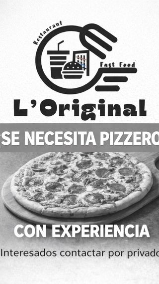 Se busca pizzero para restaurante en Girona.