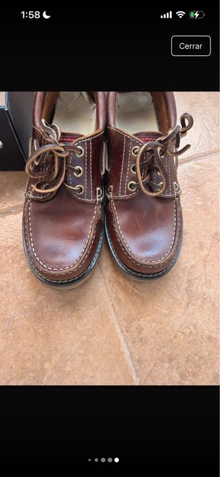 Náuticos Snipe de piel marrón