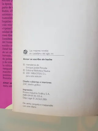 Libro Amor se escribe sin hache
