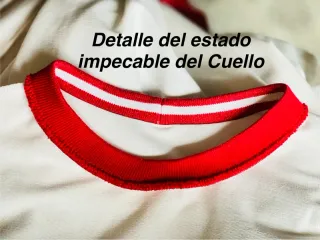 Camiseta manga larga, Blanca y Roja Sahoco