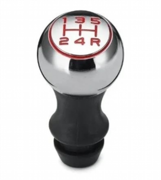 Pomo metal cambios Peugeot Citroen 5 vel. rojo