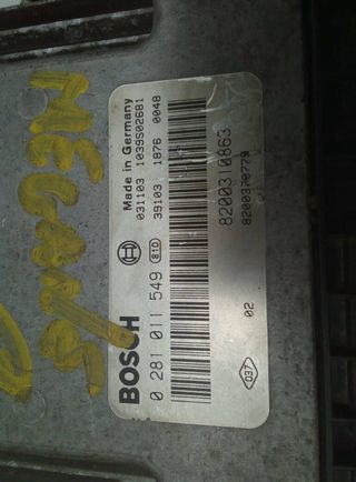 1214731 centralita motor renault 0281011549 scenic