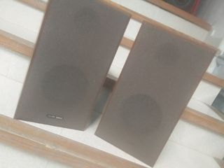 Pareja de Altavoces Marrones y Grises