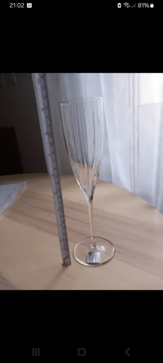 Set 12 Calici Flute Vetro Sonoro Superiore