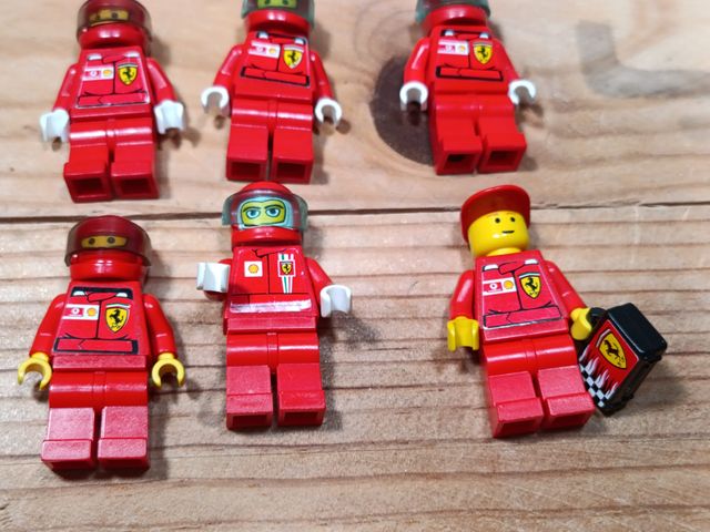 Lote 9 Figuras Lego Ferrari F1