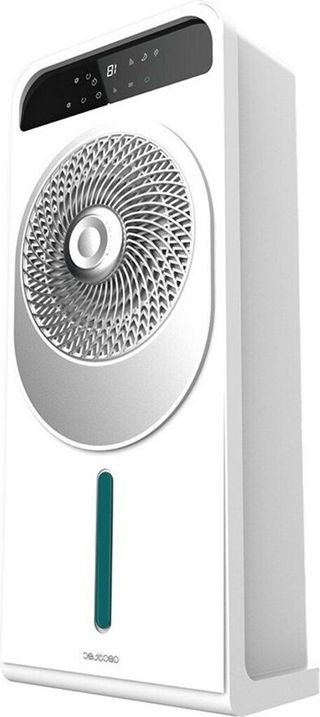 Cecotec Climatizador Evaporativo EnergySilence 5000 Cool Wave, 28 W, Motor DC, Depósito 5L, Mando a distancia, Pantalla LED, Control táctil, 12 Velocidades, Temporizador hasta 9h, Oscilación de 360º