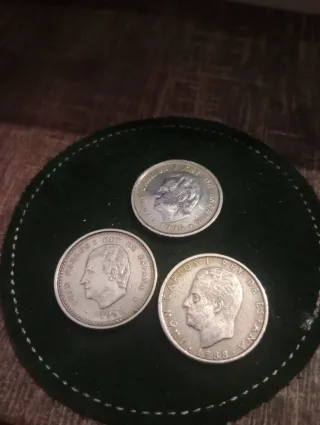 3 Monedas 100 Pesetas (1988, 1996, 1998)