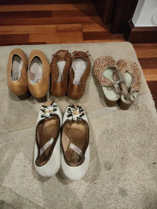 Lote 4 pares zapatos mujer talla 39 perfecto