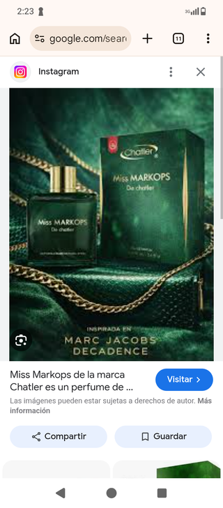 Perfume Miss Markops Chatler 100ml Inspirado MJ