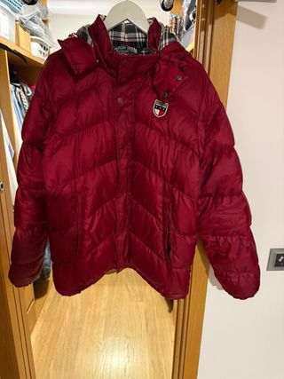 Casaco de penas Tommy Hilfiger vermelho