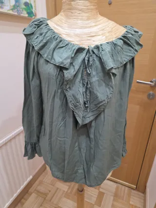 Blusa DOS PUESTAS azul y multicolor