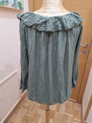 Blusa DOS PUESTAS azul y multicolor