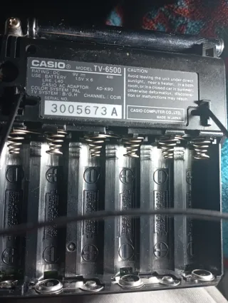 Televisor Portátil Casio TV-6500