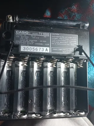 Televisor Portátil Casio TV-6500