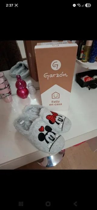 Zapatillas casa Minnie y Mickey