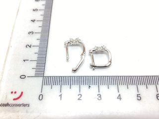 argollas plata 925mm con piedra con circonita