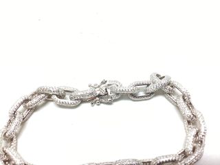 pulsera plata 925mm con piedra con circonita