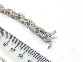 pulsera plata 925mm con piedra con circonita