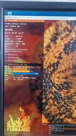 Tarjeta Gráfica NVIDIA GTX 1070 8GB