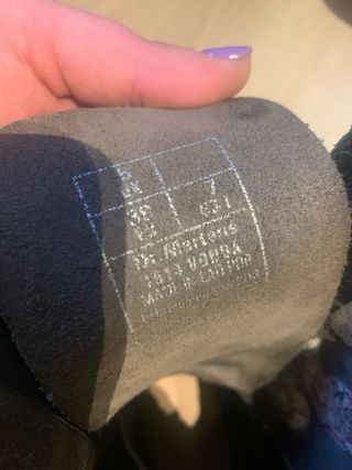 Botas Dr. Martens Talla 38 Flores Rojas