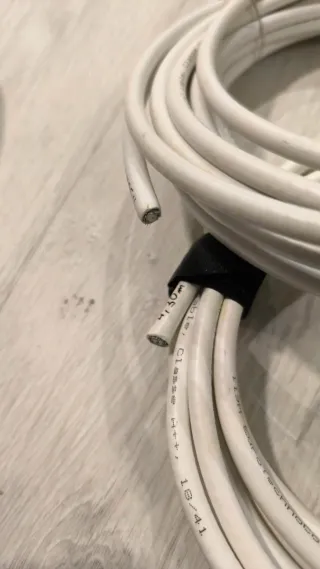 2 Rollos Cable Coaxial RG6 Blanco