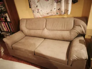 Sofá de 2 plazas color beige 1.80 largo